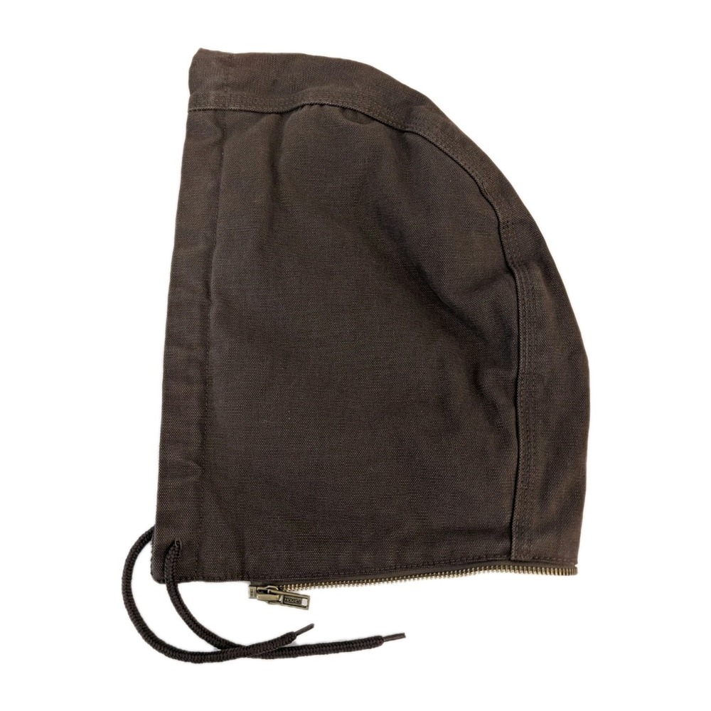 Replacement Zip-On Hood for Vintage Work Jacket Brown Duck Canvas Ideal Zipper